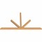 Ekena Millwork Saratoga Timber Gable Bracket, Western Red Cedar, 96"W x 56"H x 3 1/2"D x 3 1/2"F, 14/12 Pitch GBW096X56X0404SAR00SWR - alternate 5